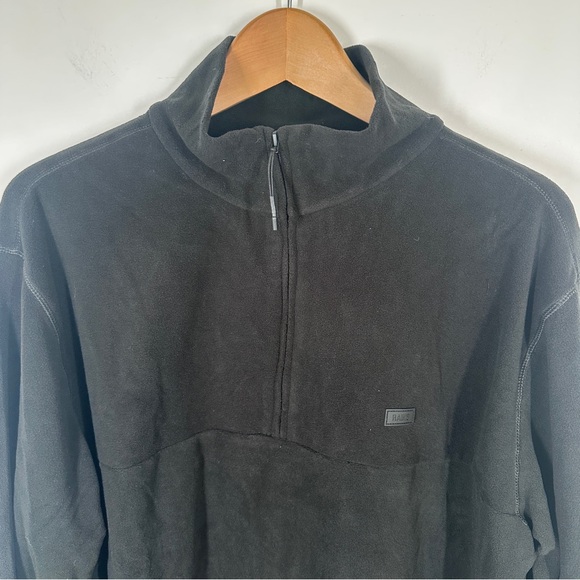 NWT Rains Men's Addis Fleece Half Zip Black  Size XL Long Sleeve Pullover M21 - Picture 8 of 8